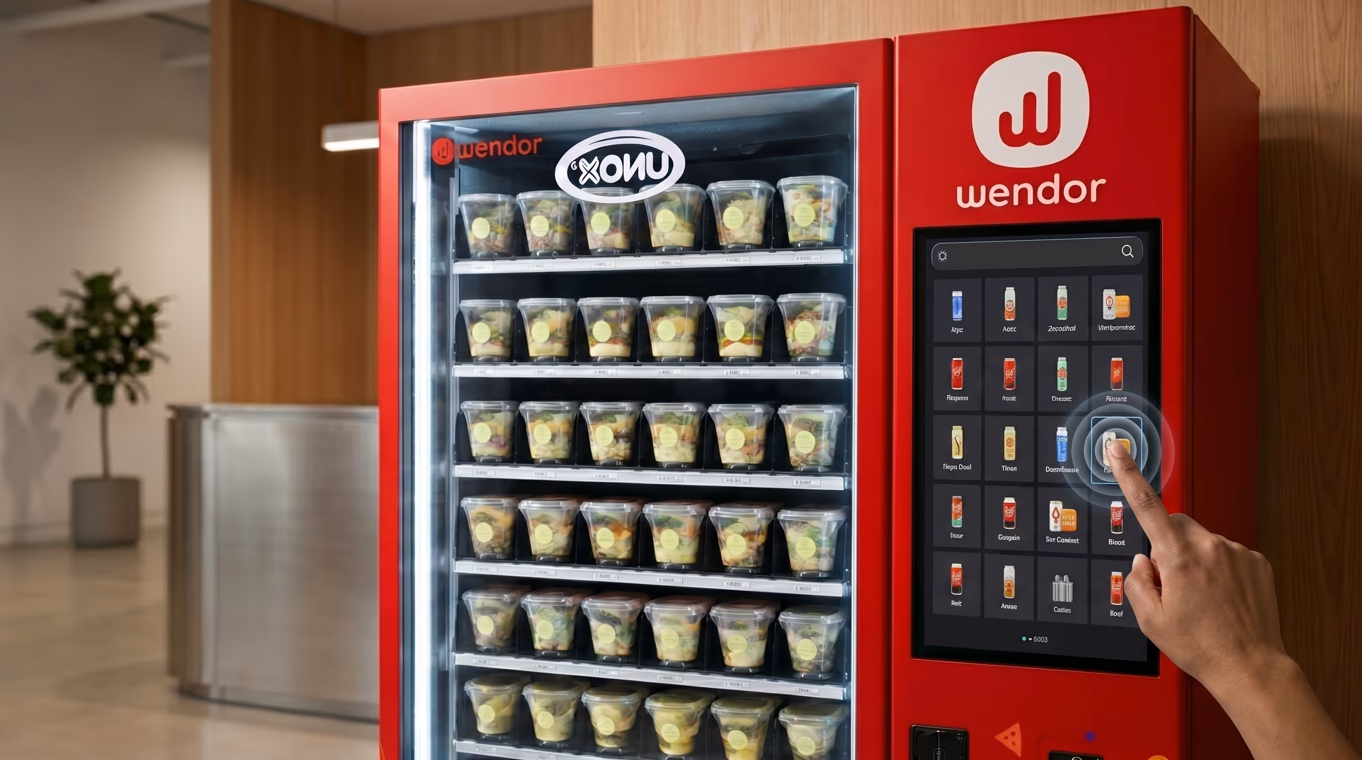 Simple Touch Interface — Wendor vending