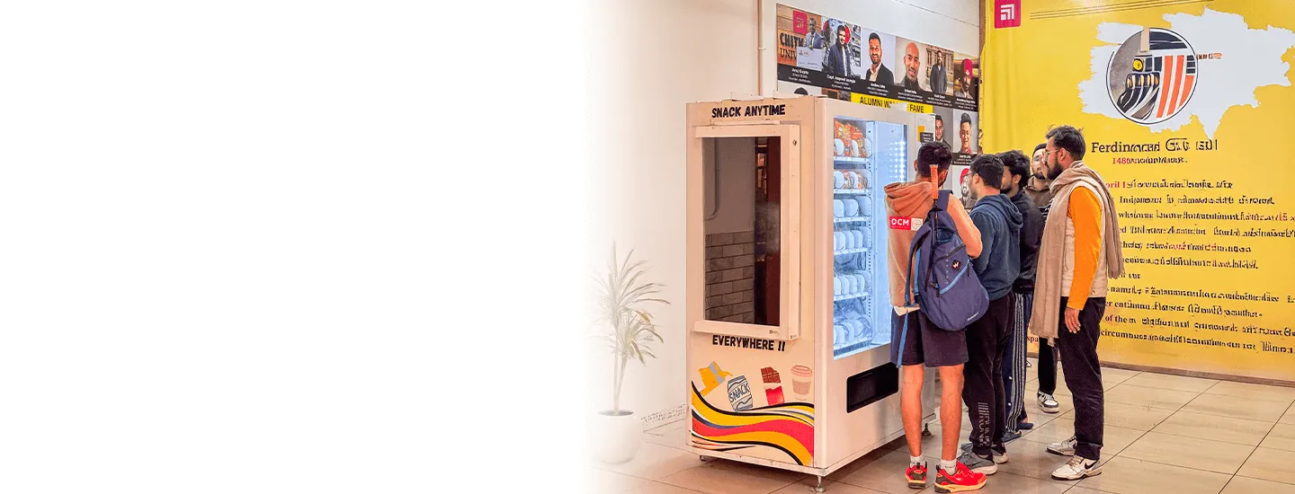 Wendor education vending machine for campus environments