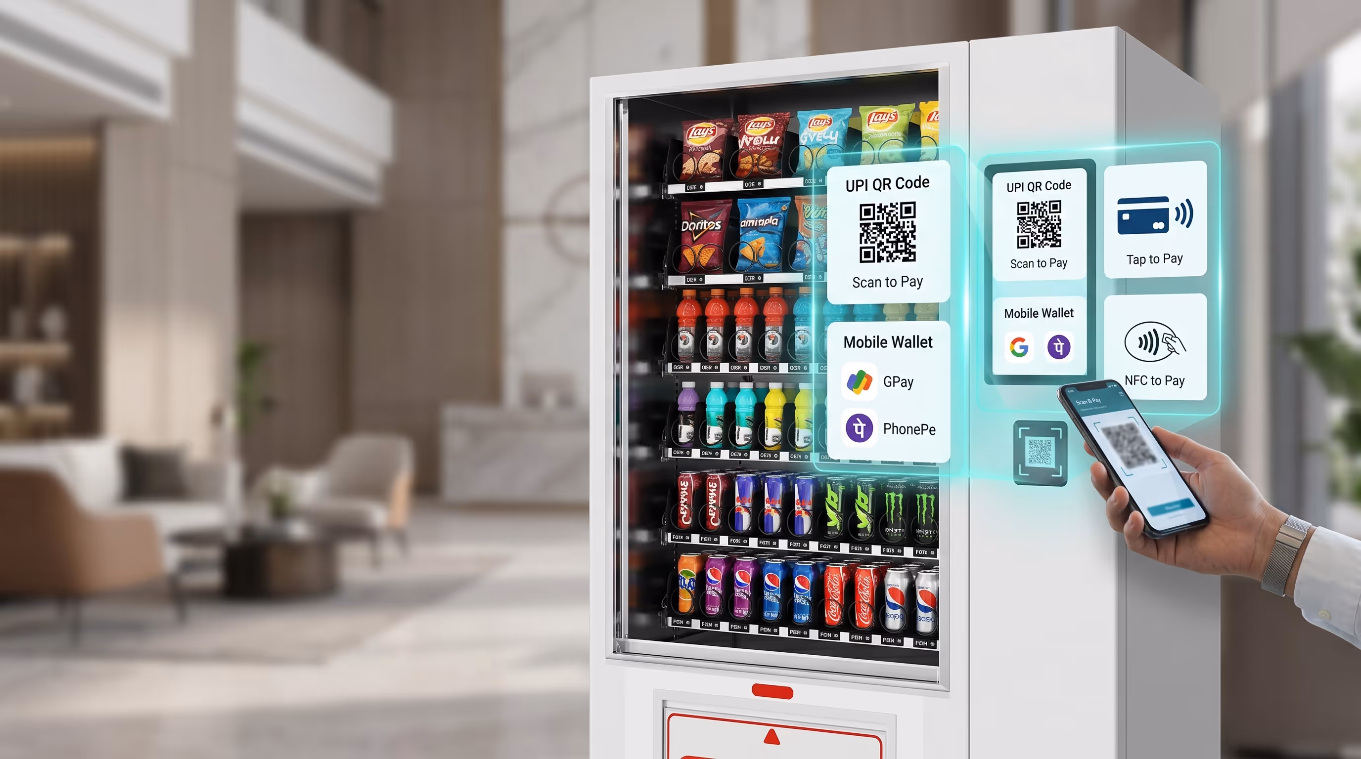 Multiple Cashless Payments — Wendor vending