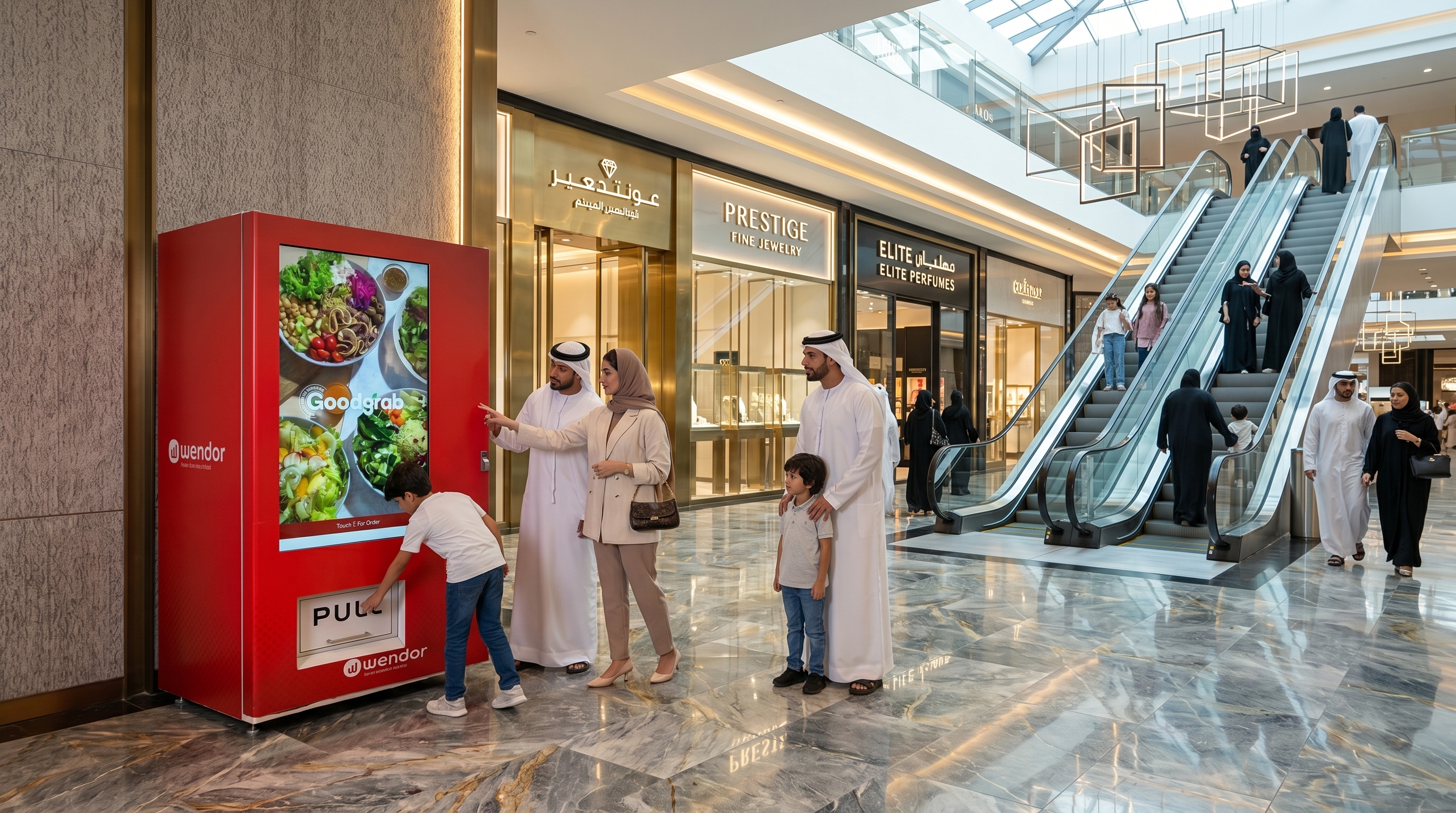 Retail storefront with vending integration