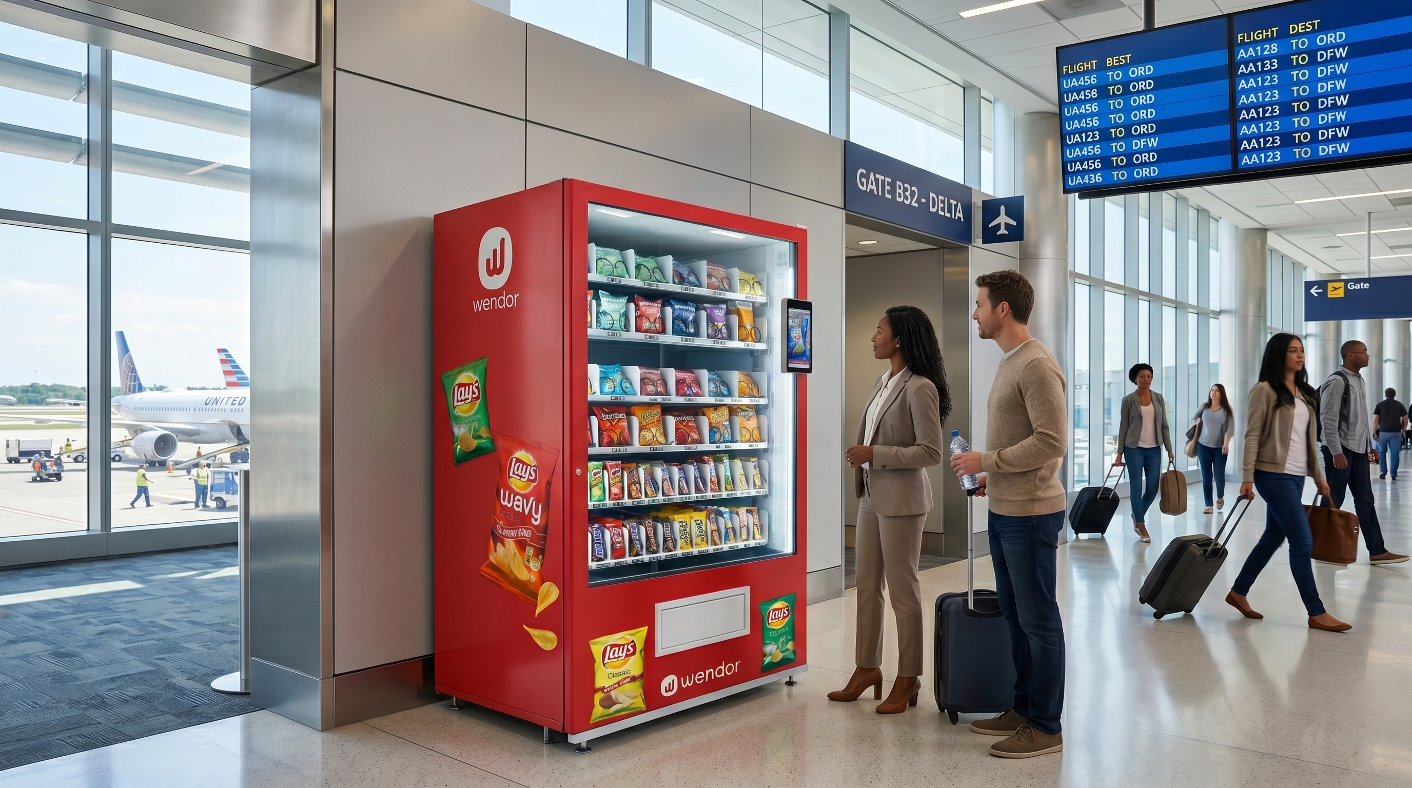 Airport and metro-style transit vending deployment